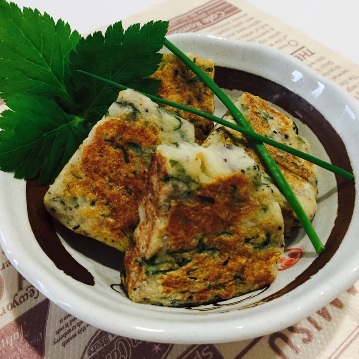 糖質制限低カロリー☆しらす大葉おから餅